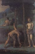 Three Youths in an Orange Grove Hans von Maress